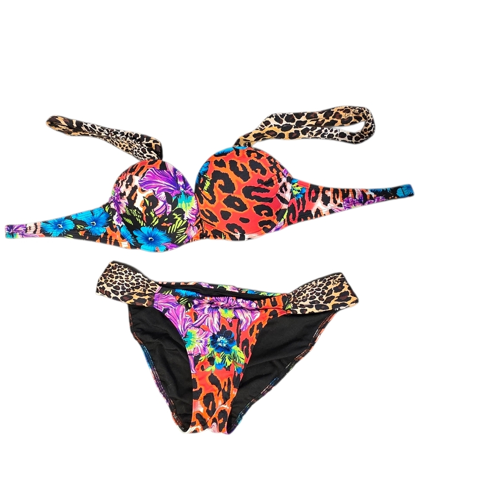 Victoria's Secret Bombshell Multicolor Patterned Bikini